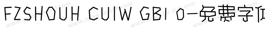 FZSHOUH CUIW GB1 0字体转换